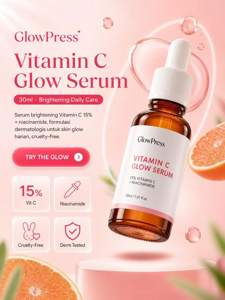 Luxury Serum with Glowing Glass Ring